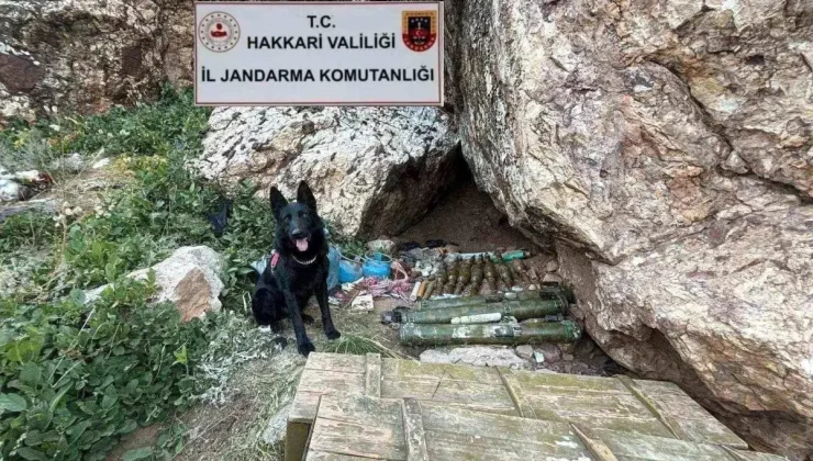 Hakkari’nin Şemdinli ilçesinde mühimmat ele geçirildi